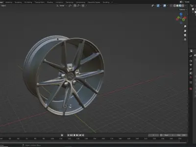 Niche Misano Wheel Matte Anthracite 3D model