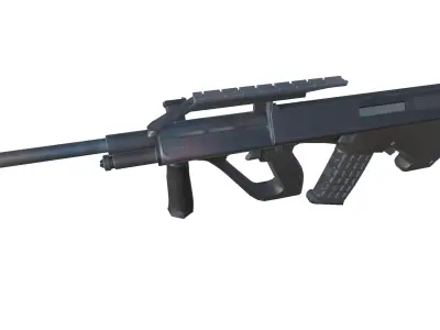 32-AUG-A2-gun model 3d game ready model Low-poly 3D model Low-poly 3D model