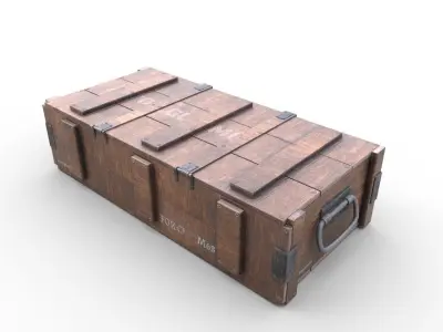 Ammo Crate - 02 Low-poly 3D model