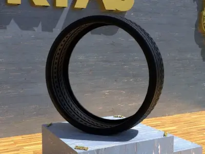 ORTAS TIRE NO 22 GAME READY Low-poly 3D model