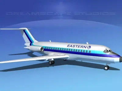 Douglas DC-9-20 Eastern Airlines 2 3D model