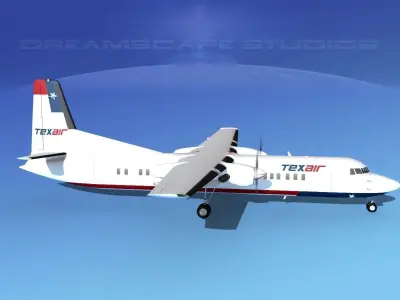 Fokker F-60 Texair 3D model