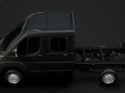 Citroen Jumper Relay Chassis Truck Crew Cab 3450 WB 2020 3D model