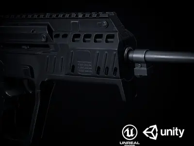 Tavor X95 PBR Low-poly 3D model