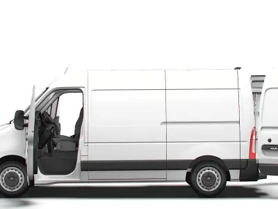 Renault Master Van L1H2 HQInterior 2023 3D model