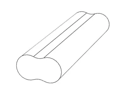 Extruded Aluminium Profile Enclosures Set for Auto Parts 3D model