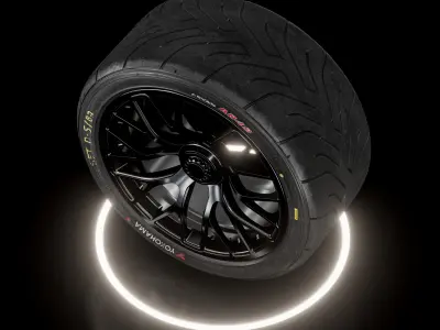 Yokohama Advan A048 After Track 3D model