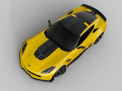 Chevrolet Corvette Z06 C7R Edition Free 3D model
