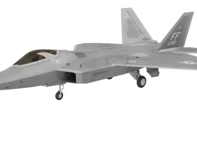 F-22 Raptor Fighter Jet 3D model