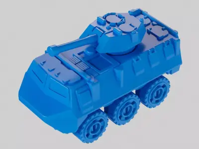 Lego Toy Tank 3D model