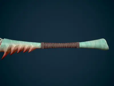 Mantis Sword Low-poly 3D model