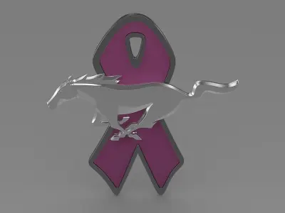 Mustang WIP 2010 logo 3D model