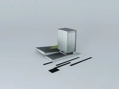 Social headquarters of Caja Badajoz Badajoz Free 3D model