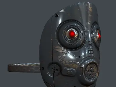 Gas mask helmet 3d model scifi Low-poly  Low-poly 3D model 576