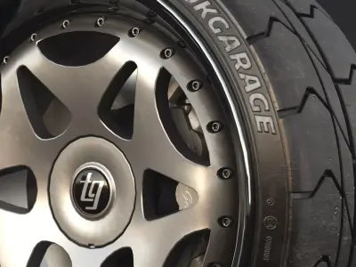 Wheel TG003 Fleurium6 Free low-poly 3D model