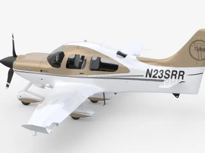 Aircraft Propeller Turbo 3D model