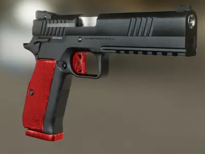 Dan Wesson DWX Low-poly 3D model
