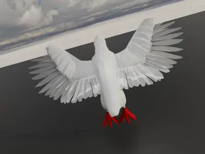 Pigeon 3d model blender Free 3D model