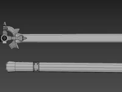 Kirito Elucidator Sword Art Online Low-poly 3D model