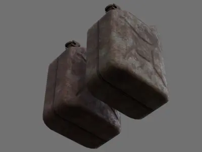 Fuel Can 3D Low-poly 3D model
