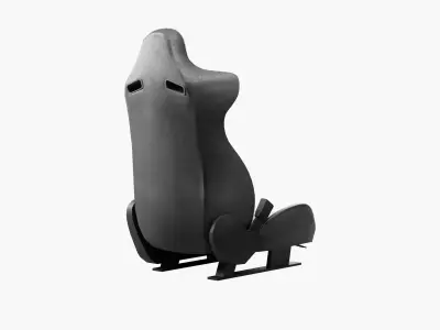 Car Seat - Low Poly Low-poly 3D model