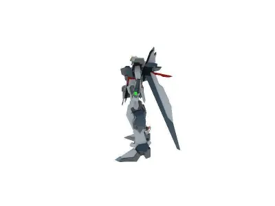 gundam simple model Low-poly 3D model