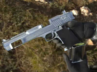 Desert Eagle Free low-poly 3D model