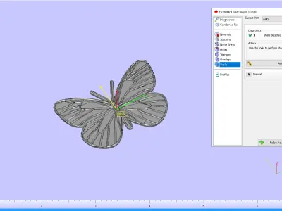 Butterfly Flying 3D print model