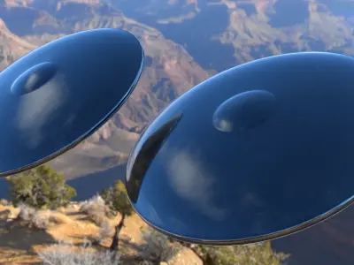 Alien Spaceship 2 Low-poly 3D model