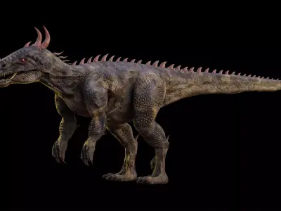 Velociraptor 3D T- Rex Model Low-poly 3D model