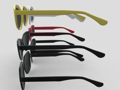 Sunglasses Pack Low-poly 3D model