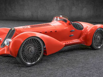 alfa romeo 8c 2900 spider 3D model