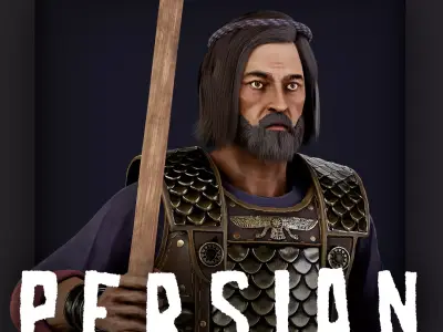 PERSIAN 2 Low-poly 3D model