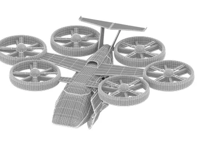 Flying Taxi Bell Nexus 3D model