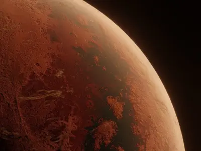 Planet Space Ready to game  Low-poly 3D model 5