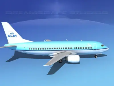 Boeing 737-300 KLM 3D model