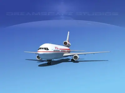 Douglas DC-10 PSA 3D model