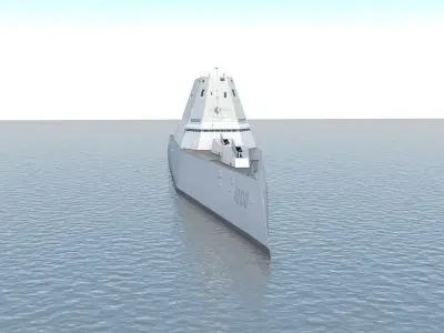 Zumwalt DDG-1000 3D model