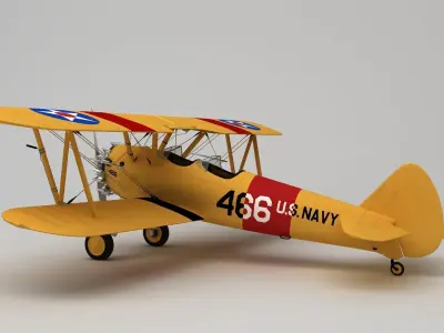 Boeing Stearman M 75 3D model