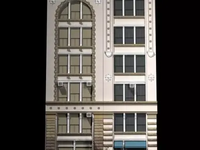 NYC Historical Buildings Facades 3D model