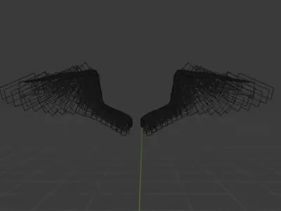 black wings 3D model