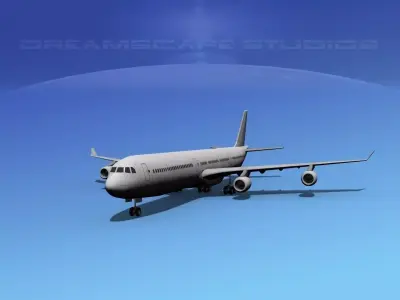 Airbus A340-600 SS 3D model