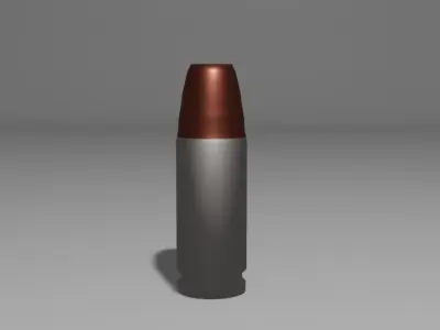 40 cal bullet Free low-poly 3D model