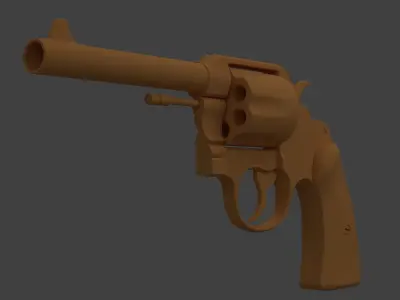 Colt 1917 Low-poly 3D model