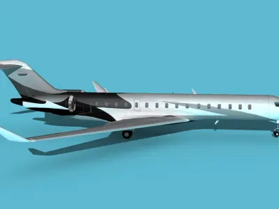 Bombardier Global 7000 V08 3D model