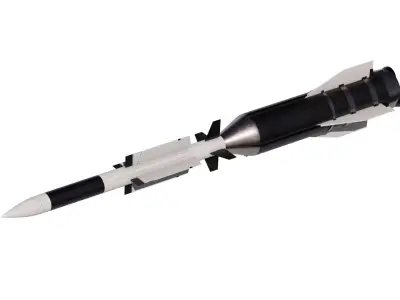 Aster 30 anti-aircraft missiles 3D model