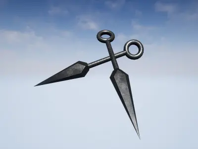 UE4 - Weapons Series - Japan Weapons - Mini Pack Low-poly 3D model