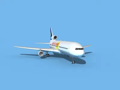 Lockheed L-1011 TriStar Air Scandic 3D model