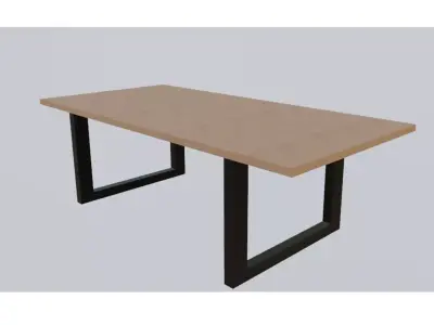 Simple Garden Table  3D model