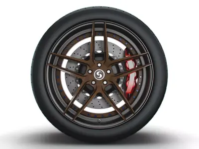 Signature wheel 3D model